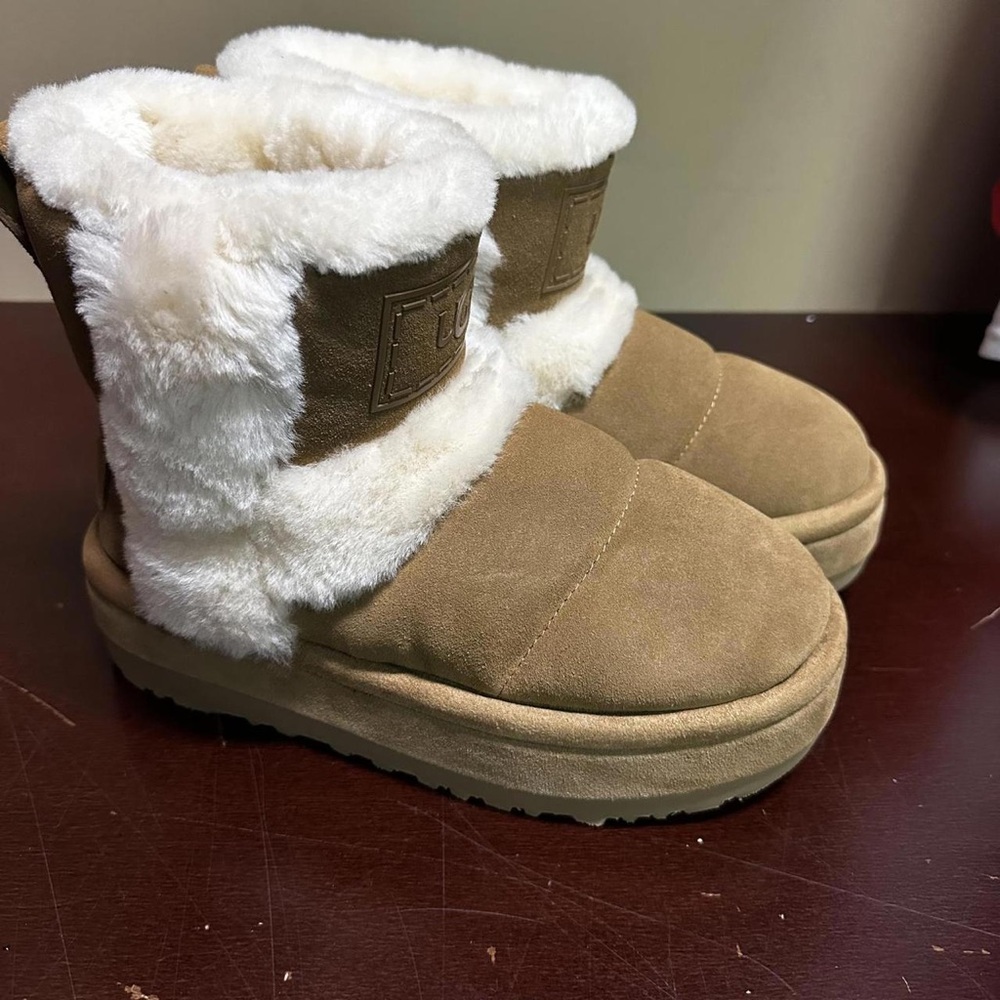 UGG Beige Fur-Lined Footwear